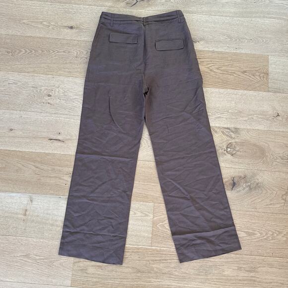 Loft Tie Belt High Waist Pants Size 6 Brown - Picture 4 of 4